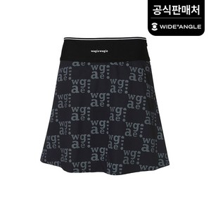 [와이드앵글 공식] [골프] 여성 WG 체커보드 플레어 큐롯 L WWM22Q74Z1