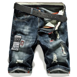 여름 찢청 반바지 5부 바지 men's denim shots 하늘비즈 A8 I613R026