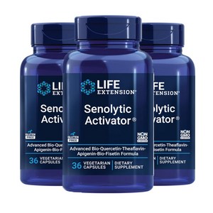 (2+1)라이프 익스텐션 세놀리틱 Senolytic Activato 베지 캡슐 36정, 3개