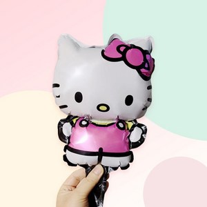 [파티지] 바람개비풍선 점보 캐릭터풍선 모음 / 타요 뽀로로 티니핑 하츄핑 피카츄, C_G_중형_키티 분홍