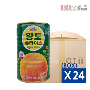 녹색상회 황도 슬라이스 400g X 24개 (BOX)