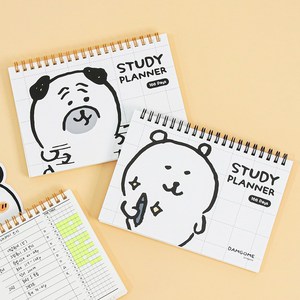 비비에문구 담곰이 100일 스터디 플래너, 퍼그