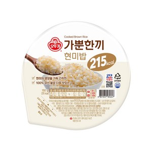 오뚜기 가뿐한끼 현미밥, 150g, 4개