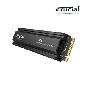 마이크론 Cucial T500 히트싱크 2TB M.2 NVMe SSD 대원CTS (GEN4/TLC/PS5 호환)