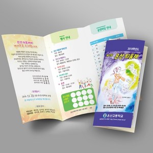 그린애드컴 리플렛 팜플렛 리플릿 브로슈어 브로셔 BROCHURE 팸플릿 리플렛제작, 500매, 200스노우