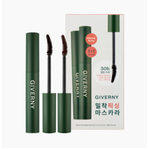 지베르니 밀착 픽싱 마스카라 7g, 01 블랙, 2개