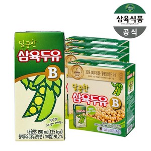 삼육두유 달콤한맛B 190ml 64팩, 64개