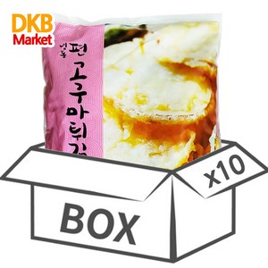 도깨비마켓 [DKB] 대하 냉동 편 고구마 튀김 1박스 (1kg x 10ea), 1kg, 10개