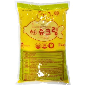 알차당 슈크림 2.5kg 홈 베이킹 재료, 3개