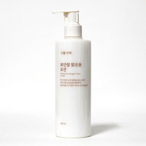 +++비건로션+++ 식물나라 뽀얀쌀 맑은톤 로션 WHITE RICE BRIGHT TONE LOTION 대용량로션 8중 히알루론산 맑은피부 데일리텍스쳐 순한 자극없는, 1개, 300ml