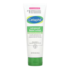 Cetaphil 어드밴스드 릴리프 로션 민감성 피부 무향 226g 8oz, 1개