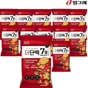 더단백 빙그레 건강tft 팝칩 매콤살사맛, 12개, 44g