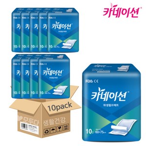 카네이션 위생매트 깔개매트 10매x10팩 (100매) 박스, FREE(onesize), 10매입, 10개