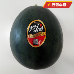 [초고당도] 대한민국 1등 수박 임산부 흑당 흑수박, 1개, 줄무늬 꿀수박 4kg