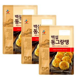 CJ 제일제당 백설 한입 동그랑땡 750g x3개, 3개