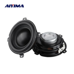 Aiyima 2 pcs 3.25 인치 미드 우퍼 스피커 85mm 4 옴 25 w 오디오 사운드 스피커 홈 시어터 라우드 스피커 (전력 증폭기 용), 보여진 바와 같이, 한개옵션0