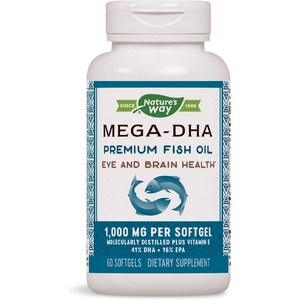 네이쳐스웨이 메가-DHA 1000mg 소프트젤, 1개, 1g