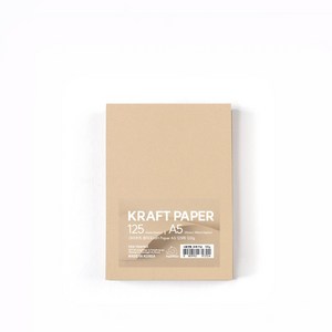 PaperPhant 크라프트지 Kraft Paper, 연한 브라운 A5 125매 120g