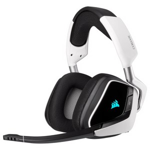 커세어 VOID ELITE RGB WIRELESS 게이밍 헤드셋 화이트 (무선), 헤드셋 VOID RGB ELITE Wieless white