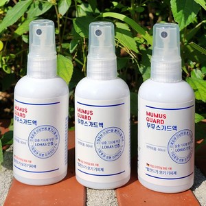 무무스가드 80ml / 친환경성분 이카리딘 7g / 모기 기피제 / 진드기 기피제 / 쯔쯔가무시증 예방용 / 해충 기피제 / 야생 진드기, 3개