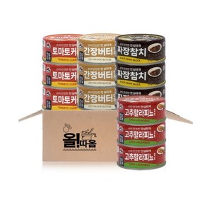 올따옴 사조참치 기획세트 100g(고추할라피뇨3 간장버터3 짜장3 토마토커리3), 100g, 1개