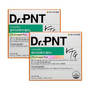 닥터피엔티 알티지오메가3 플러스 628mg, 2개, 60정