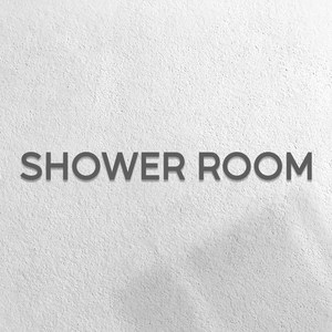 마마픽스 아크릴 도어사인 표지판 그레이, 1개, SHOWER ROOM