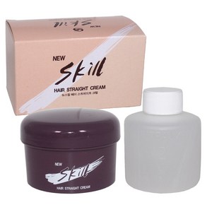 뉴스킬 헤어 스트레이트 크림 1제 110g 2제 100ml /고급미용오일함유/모발유연성향상/ 서울화장품 정품, 1개, 110ml