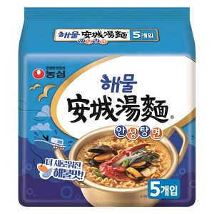 안성탕면 해물맛 112g, 5개