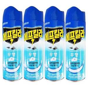 에프킬라 큐 수성 에어로졸 무향, 500ml, 4개