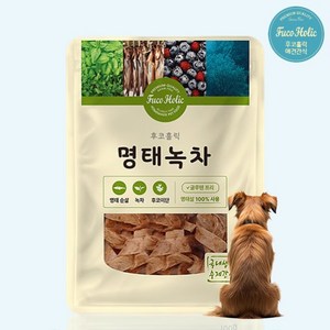 [후코홀릭] 수제간식 명태녹차/100g, 명태 + 녹차 혼합맛, 100g, 1개