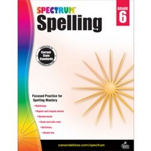 Spectrum Spelling Grade 6, Carson Dellosa Publishing