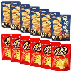 오리온 무뚝뚝감자칩 60g x 6p + 눈을감자 56g x 6p, 1세트