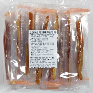 오징어스틱 600g (봉투포함) 대용량 개별포장 바베큐오징어 bbq 조미오징어, 1개