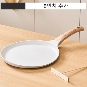 밀레니엄 프라이팬 가정용 논스틱 팬 베이킹 후라이팬 밀푀유 케이크 껍질 전용 오믈렛 팬, 28cm, 1개