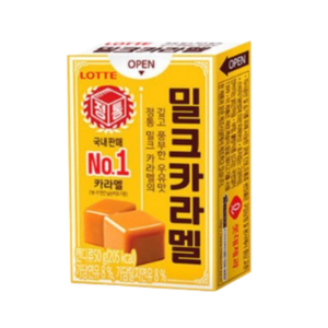 롯데제과 밀크카라멜, 50g, 24개