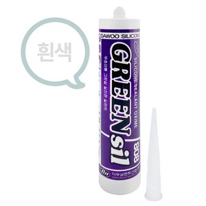 JSS&D 실리콘 270ml 흰색 비초산실리콘 실란트 백색실리콘, 1개