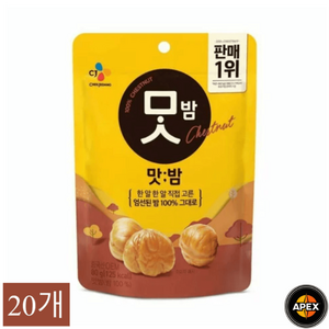 맛밤 유기농, 80g, 20개