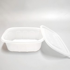 [세트]포장용기 죽용기 소50개 + 뚜껑50개 세트 620ml/배달용기, 50개