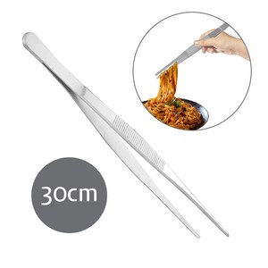 30cm 스텐 (요리 핀셋 A타입 대형) 주방 라면 요리 음식 집게 조리 기구 핀셋, 1개