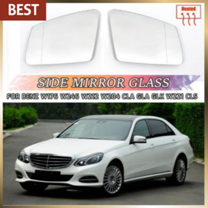 좌측 및 우측 사이드 미러 유리 백미러 외부 광각 메르세데스 벤츠 A B C E GLA CLA GLK W176 W246 W212 W204 W221, 1개, 1)1pc Left