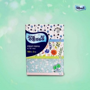 잘풀리는집 리얼실키 부드러운 미용티슈 180매x3곽 휴지 화장지