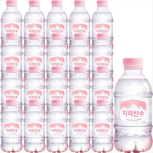 지리산수 핑크 에디션 생수, 330ml, 20개