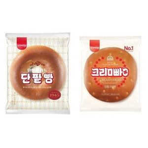 삼립 크림빵5봉+삼립 단팥빵5봉 (총10봉)/, 10개