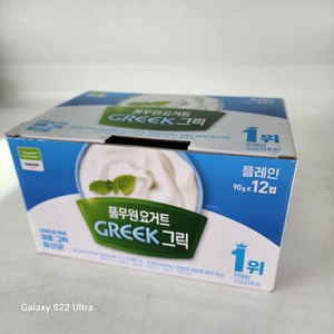 풀무원 다논 그릭요거트 플레인 95g, 90g, 12개