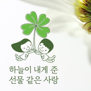 크레코 사랑 행복문구 포인트스티커 3탄 10종 택일, 딥올리브, 9 하늘이 내게준 선물