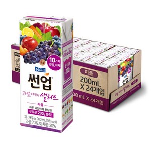 썬업 과일야채샐러드 퍼플, 200ml, 24개