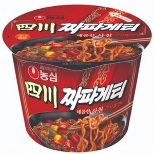 농심 사천 짜파게티 큰사발면 115g, 16개