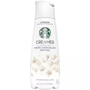[미국직배송]스타벅스Stabucks 화이트 초콜렛 모카 크리머 828mlx1개, Ceame-White-Chocolate-Mocha-28oz, 828ml, 1개, 1개입