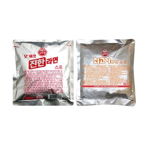 오뚜기 진한라면 스프+쇠고기 라면스프, 285g, 4개